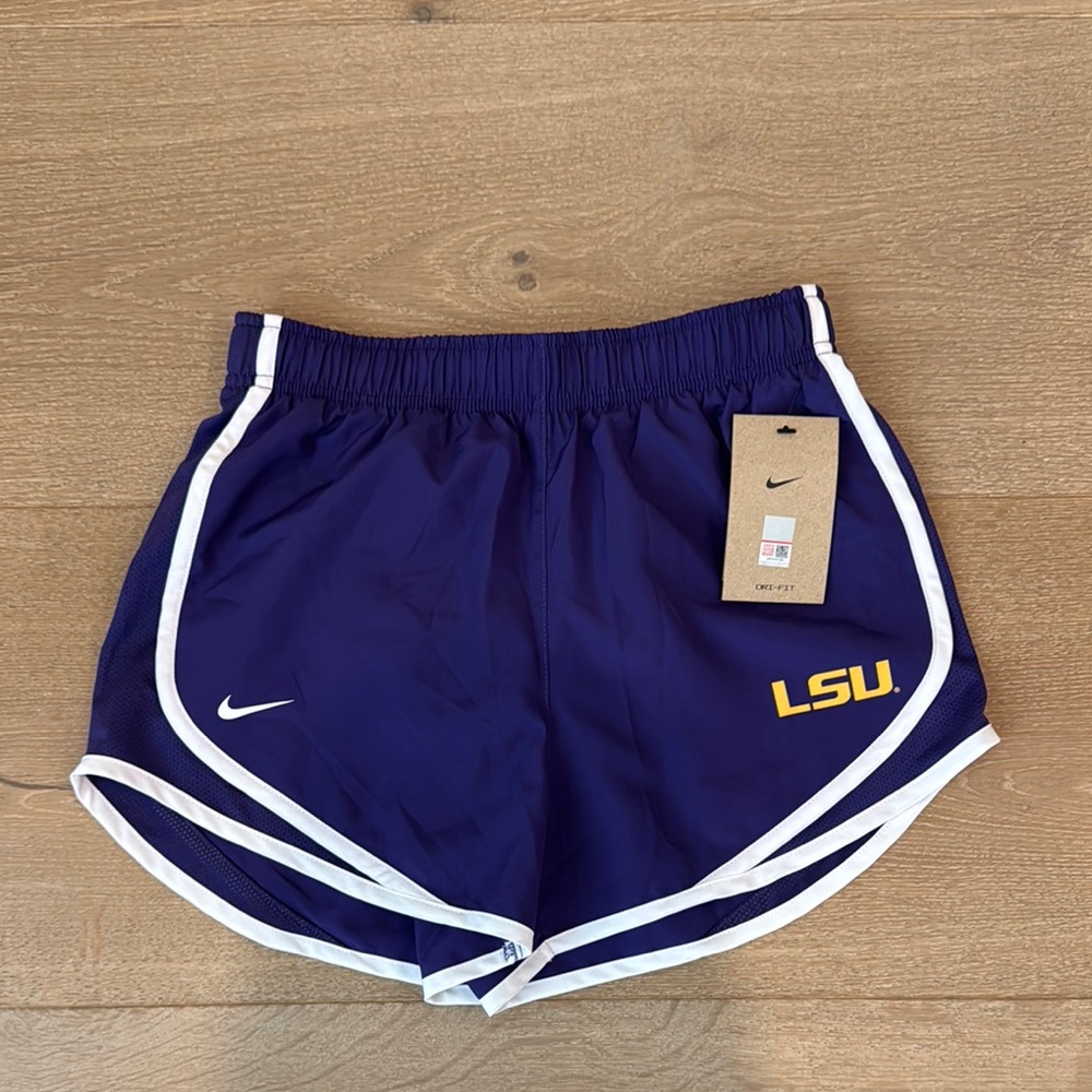 NWT Nike LSU Purple Tempo Shorts